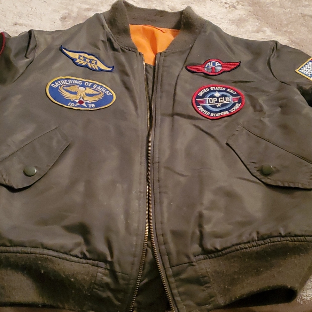 Boys military style flight jacket